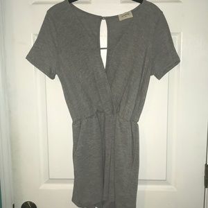 grey t shirt romper!